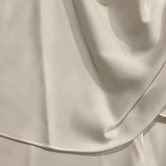 Aidan Mattox 10 Off White Party Cocktail Dress Y2K Style Slipdress Minimalist